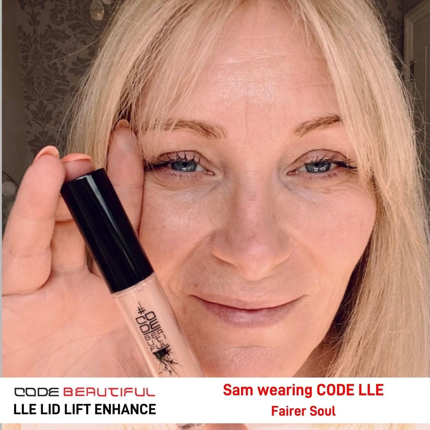 CODE Beautiful Eye Primer and Under Eye Concealer | Eye concealers | Eyeshadow Primer | Eye Lift - The Antidote To Tired Eyes | Vegan &amp; Cruelty Free | LLE Lid Lift Enhance (Fairer Soul)