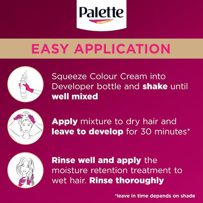 Deep Black confidence with Palette Deluxe Crème Colouration
