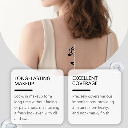 Waterproof Body Concealer&amp;Leg Foundation Full Coverage,High Coverage Body Makeup Waterproof Foundation Effectively Covers Tattoos,Scars,Varicose Veins,Waterproof&amp;Sweat-Resistant for All Skin Tones