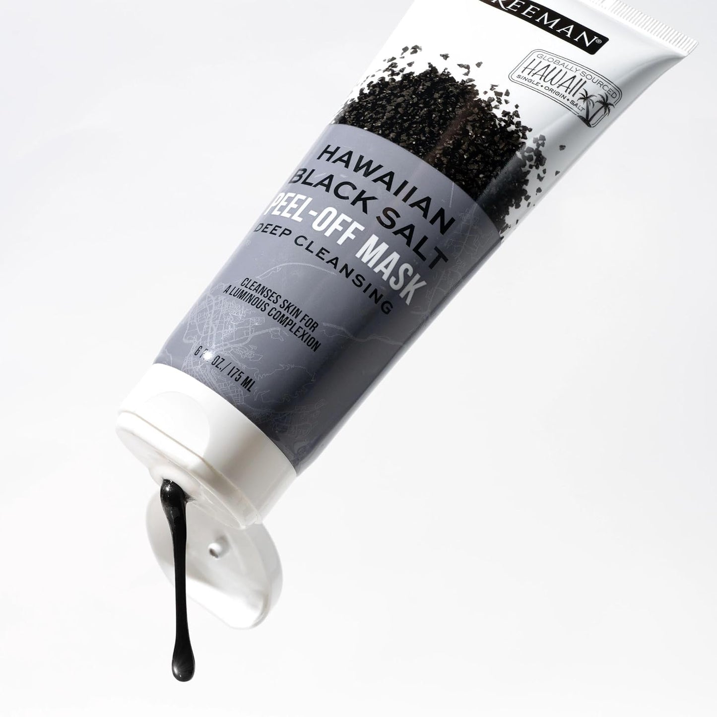 Hawaiian Black Salt Peel-Off Mask Deep Cleansing by Freeman for Unisex - 6 oz Mask