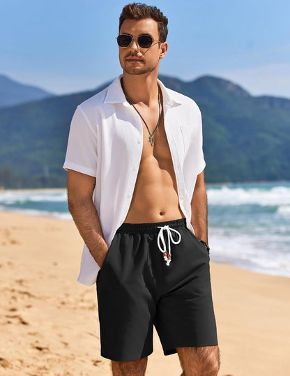 COOFANDY Men’s Linen Shorts – a breezy pick for summer