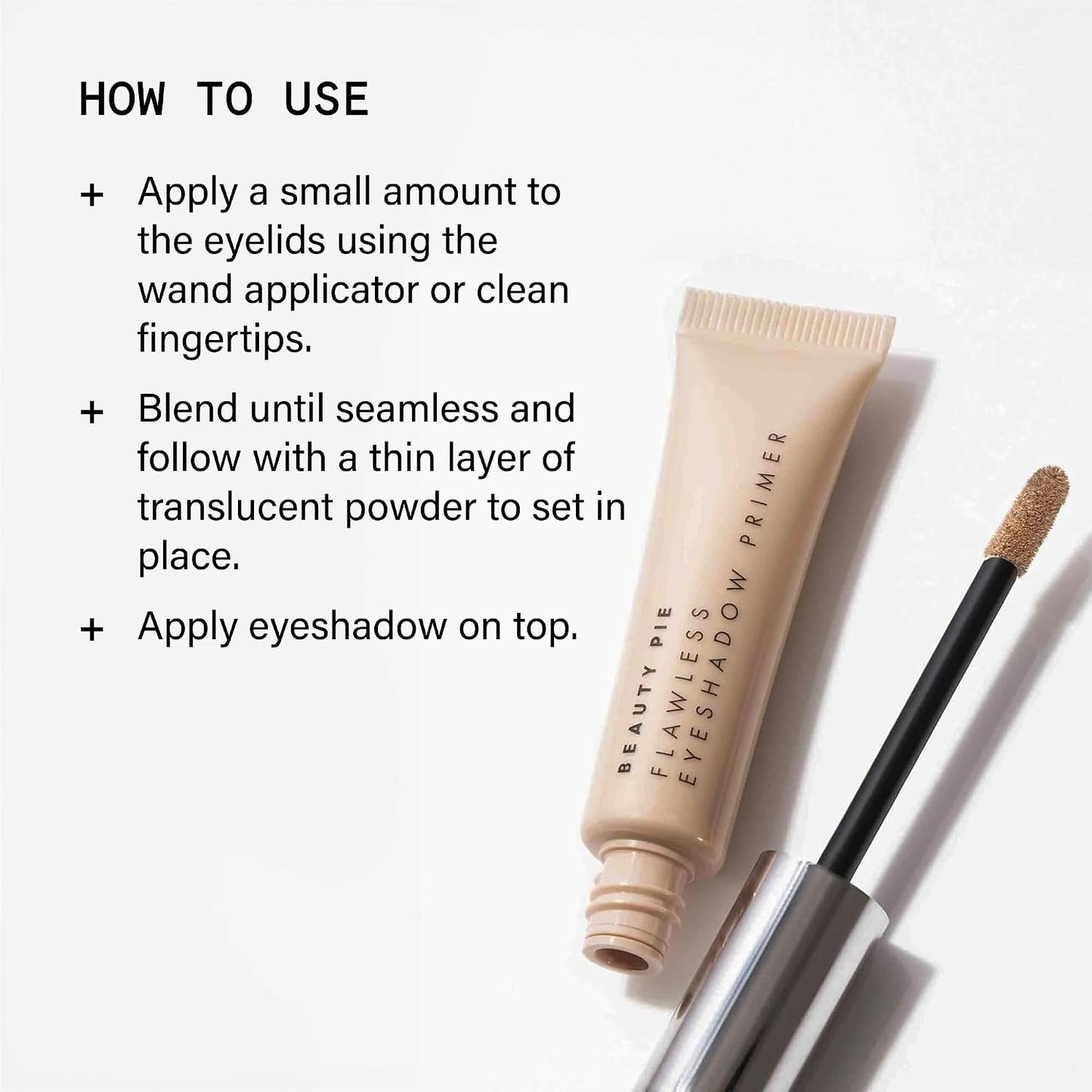Beauty Pie Flawless Eyeshadow Primer, Lightweight, Longwear, Brightening and Waterproof, 8ml, Made in Germany