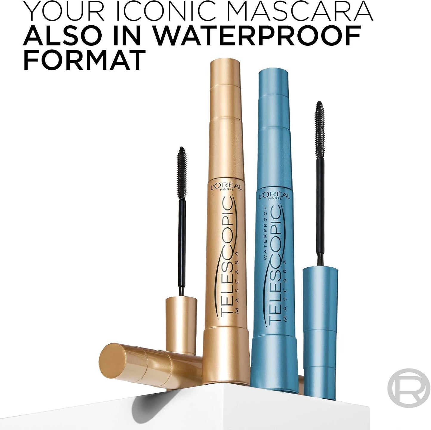 L'Oréal Paris Mascara, Telescopic Original Mascara to Achieve Dramatic Length &amp; Definition, Up to +71% Lengthening Effect, Smudge-Resistant and Long-Wearing Formula for Up to 36H Wear, 8ml