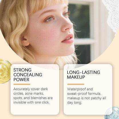 Waterproof Body Concealer&amp;Leg Foundation,High Coverage Body Makeup Full Coverage Waterproof,Tattoo Cover Up Cream,Effectively Conceals Tattoos Scars Varicose Veins,Sweat-Resistant Natural Look