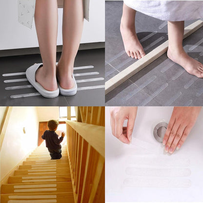 30 anti slip strips for bathtub showers, with 1 plastic scraper self-adhesive anti slip sticker, transparent anti slip shower sticker, used for bathtub showers, stairs, kitchen,