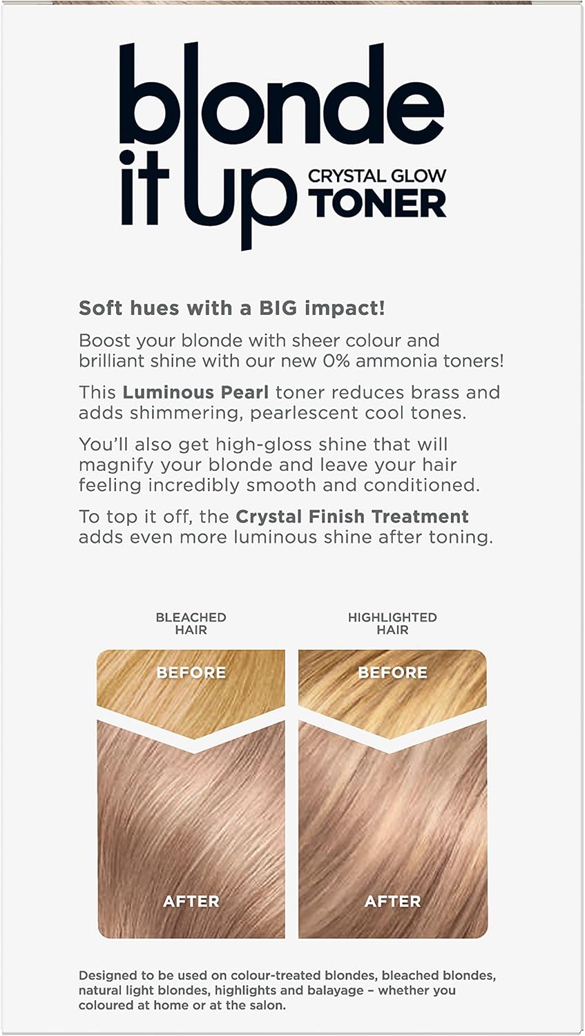 Clairol Blonde It Up Crystal Glow Toner Kit - Luminous Pearl (Pack of 2)