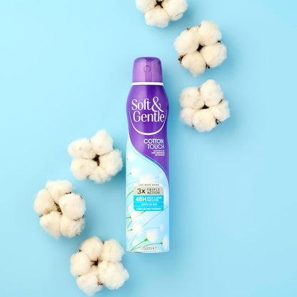 Soft &amp; Gentle Cotton Touch Anti-Perspirant Deodorant Spray, 250ml