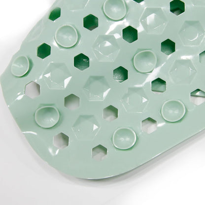 Bubble Bath Mat, Non Slip Shower Mat Extra Long 100 x 40 cm Tub Mat with Suction Cups - Anti Mold Rubber Shower Mat - Green