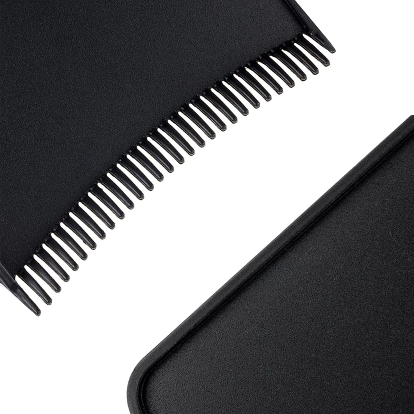 2PCS Hair Dye Highlighting Boards with Fine Teeth &amp; Flat Top Comb – Salon-Grade Sectioning Tools for Balayage, Bleach, Colouring at Home (Black)