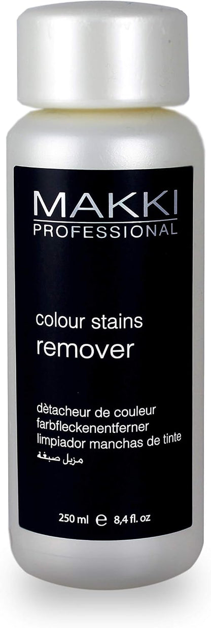 MAKKI DYE, TINT, COLOUR, STAIN &amp; SPOT REMOVER CLEANER FOR SKIN FACE EARS HANDS 250ml