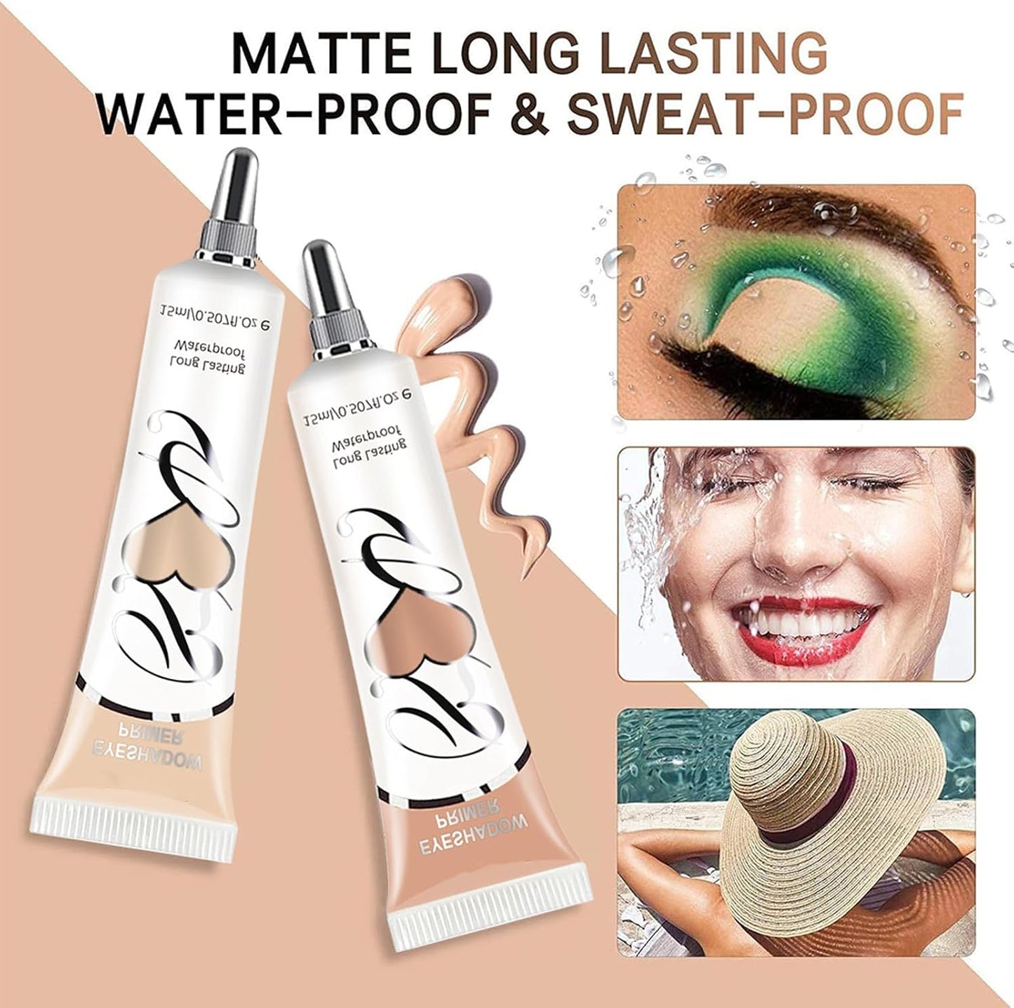 Eyeshadow Primer, Pigment Base Eyeshadow Primer, Smooths Imperfections, Ultra-Creamy Eye Base Lightweight Long Lasting Eye Primer, Intensifies Liquid &amp; Powder Colour, 15ml (# mint green)