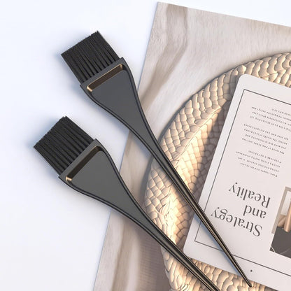 2 PCS Hair Coloring Brushes Long Tail Hair Dye Comb Brush Dyeing Tools Tinting Brushes for Barber Salon, Beauty Parlors, Home DIY Coloring - Black