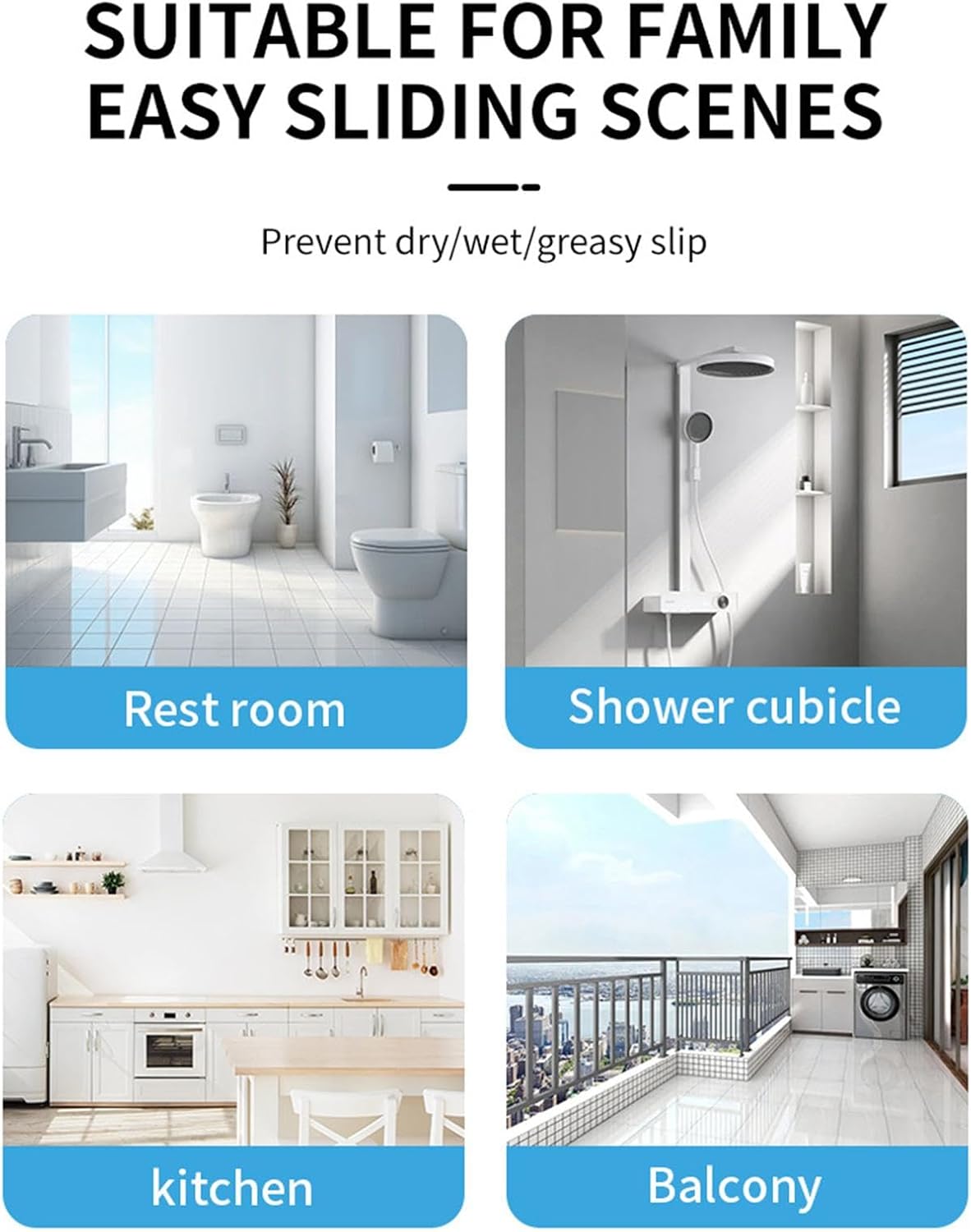 Maciun Non-Slip Bathtub Paint, Bathroom Clear Anti Slip Coating, Bathtub Floor Anti-Slip Coating Bathtub Anti-Slip Paint for Showers, Glass, Tiles