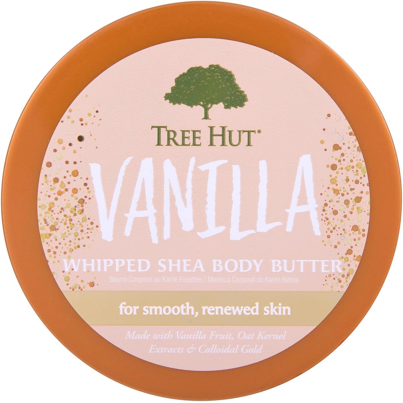 Tree Hut Vanilla Whipped Shea Body Butter 238.1 g with Natural Shea Butter for Nourishing Essential Body Care