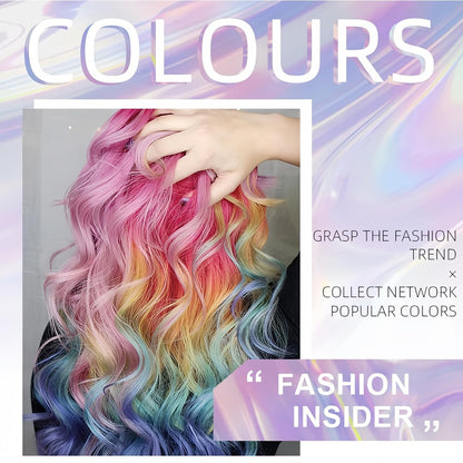 Hair Chalk for Kids, 3Pcs Washable Hair Colour Spray, Mascara &amp; Hairspray in Blue Purple Pink, Temporary Hair Color Set for Parties, Cosplay, Prom, Halloween, Christmas