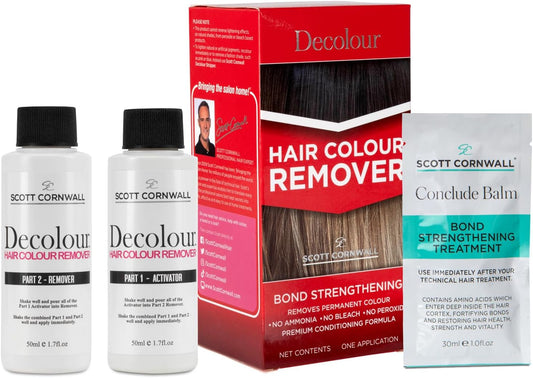 Scott Cornwall Decolour Hair Colour Remover For Dyed Hair Removes Unwanted Permanent Hair Colour
