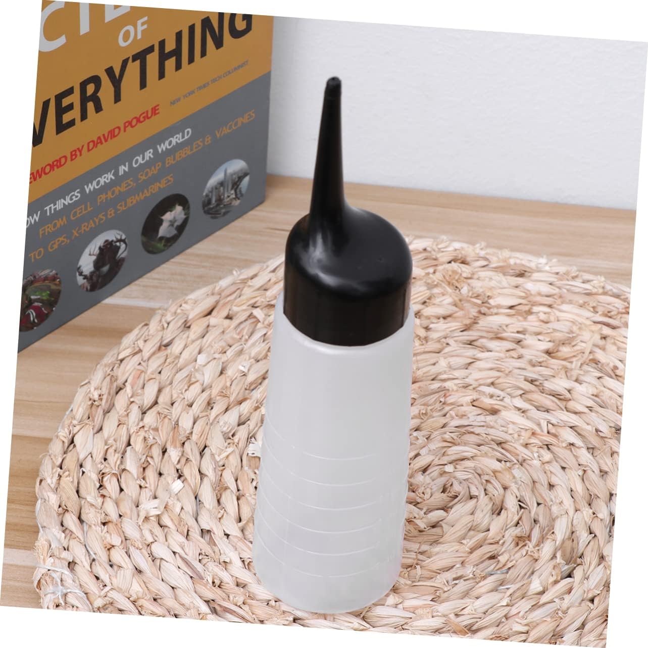 Empty Applicator Bottle Hair Dye Bottle Alicator Set Slant Tip Scale Applicator for Easy Mixing