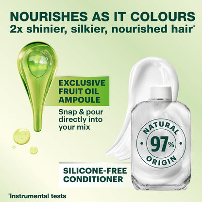 Garnier Nutrisse Ultra Crème Hair Dye, Brown Hair Colour, Ensures 100% Grey Coverage and Intense, Rich 8-Week Colour, No-Ammonia, Vegan Formula, Beautiful Dark Color, Shade: 3 Darkest Brown