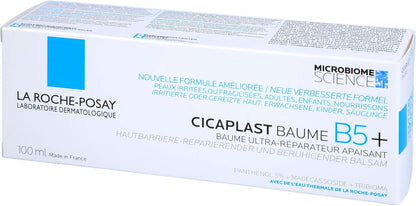 La Roche-Posay Cicaplast Baume B5+, Multi-Purpose Ultra-Repairing Soothing Balm, Skin Barrier Repair, Panthenol, Madecassoside, Prebiotic Tribioma for Irritated Sensitive Skin, 100ml