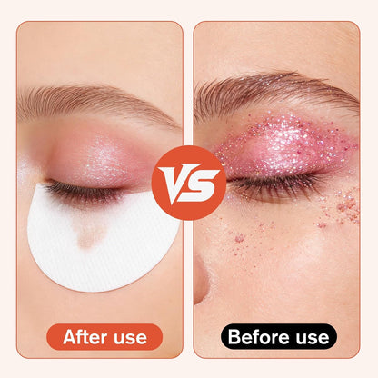 200pcs Eyeshadow Shields, Lint Free Eyeshadow Stickers for Eyeliner Make up, Stencil Gel Pad Under Patches