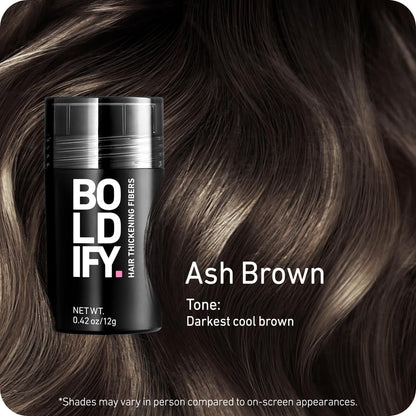 BOLDIFY Hair Fibers - Fill In Thinning and Fine Hair for an Instantly Fuller, Thicker Look - 14 Shades for Women &amp; Men