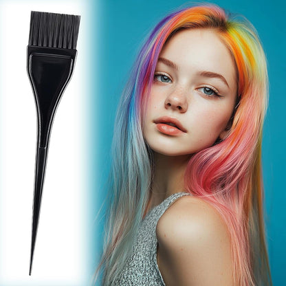2Pcs Hair Dye Brush, Nylon Bristle Dyeing Comb Applicator Tools for Even Application in DIY Hair Colouring at Salon and Home (Black)