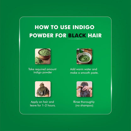 H&amp;C Indigo Powder (Indigofera Tinctoria) - 227g Pack | For Hair Coloring