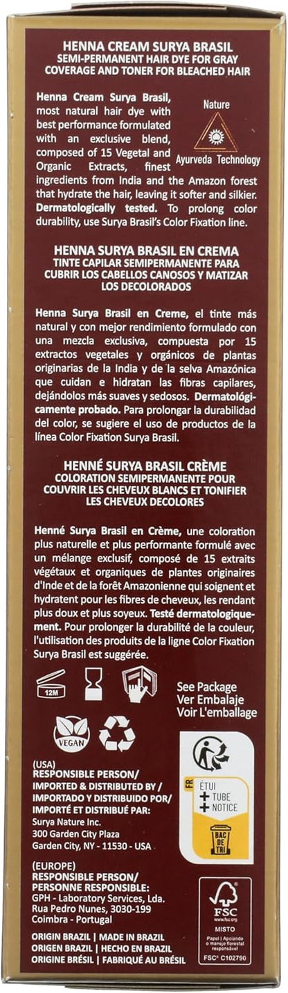 Henna Cream - Black Surya Brasil 2 Bottles