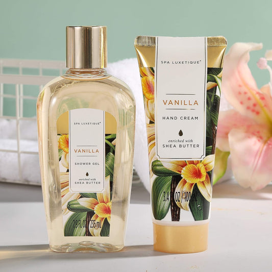Spa Luxetique Bath Sets for Women Gift, 15pcs Vanilla Spa Gift Sets with Bubble Bath, Body Scrub, Pamper Gifts for Women, Mothers Day Gift for Mum, Birthday Gift Sets, Valentines Gifts for Her