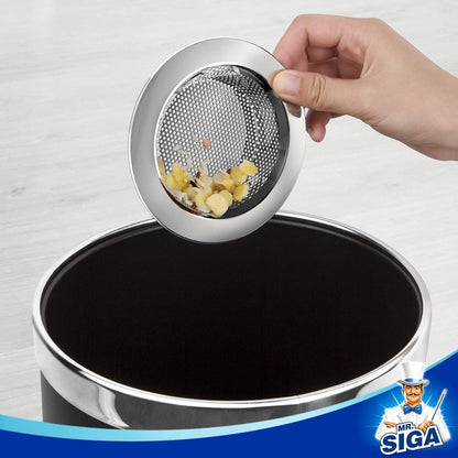 MR.SIGA Kitchen Sink Strainer, Stainless Steel Sink Drain Strainer, Dishwasher Safe（External Diameter 11.2cm, Inner Diameter 7.6cm，Pack of 3）