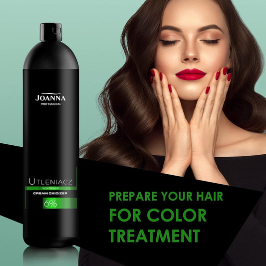 Joanna Professional Hair Dye Oxidant 6% – Creamy Hydrogen Peroxide Developer – Intensive Cream Developer for Blonding – 1000 g