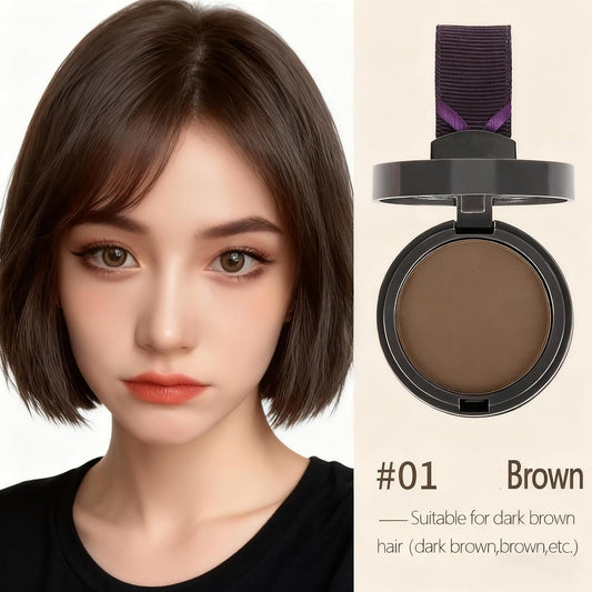 Hairline Powder Hair Shadow Powder,Natural Brown Hair Root Dye Shadow Cover, Instantly Windproof Sweatproof Hair Touch-Up for Thin Hair Grey Hairline Quick Cover Unisex
