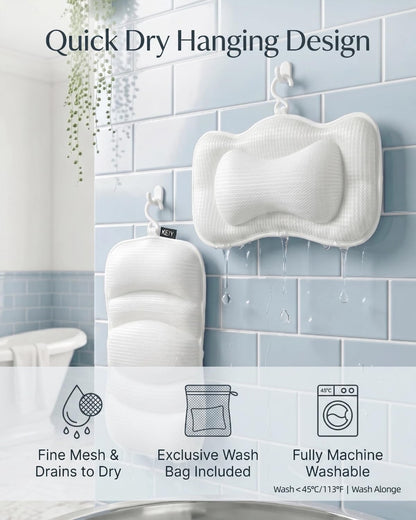 Turning Bath Time into a Mini‑Spa with KEIY’s 2‑Piece Bath Pillows