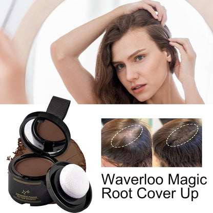 Root Powder - Hairline Powder | Hairline Concealer | Root Hair Color | Temporary Hair Color | Hairline and Beard Filler for Quick Touch Ups
