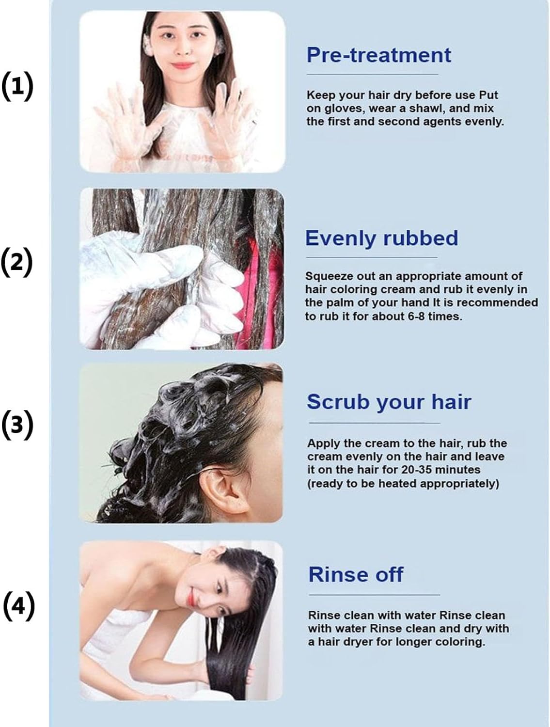 ZhiHuaShi Caviar Protein Hair Dye,Hair Dye Shampoo,Easy Hair Color,Cover Gray Hair,Zhihuashi Herbal Shampoo,Vegetable Extracts,Black Shampoo For Grey Hair,Shampoo Hair Dye (Dark brown, 500ml)
