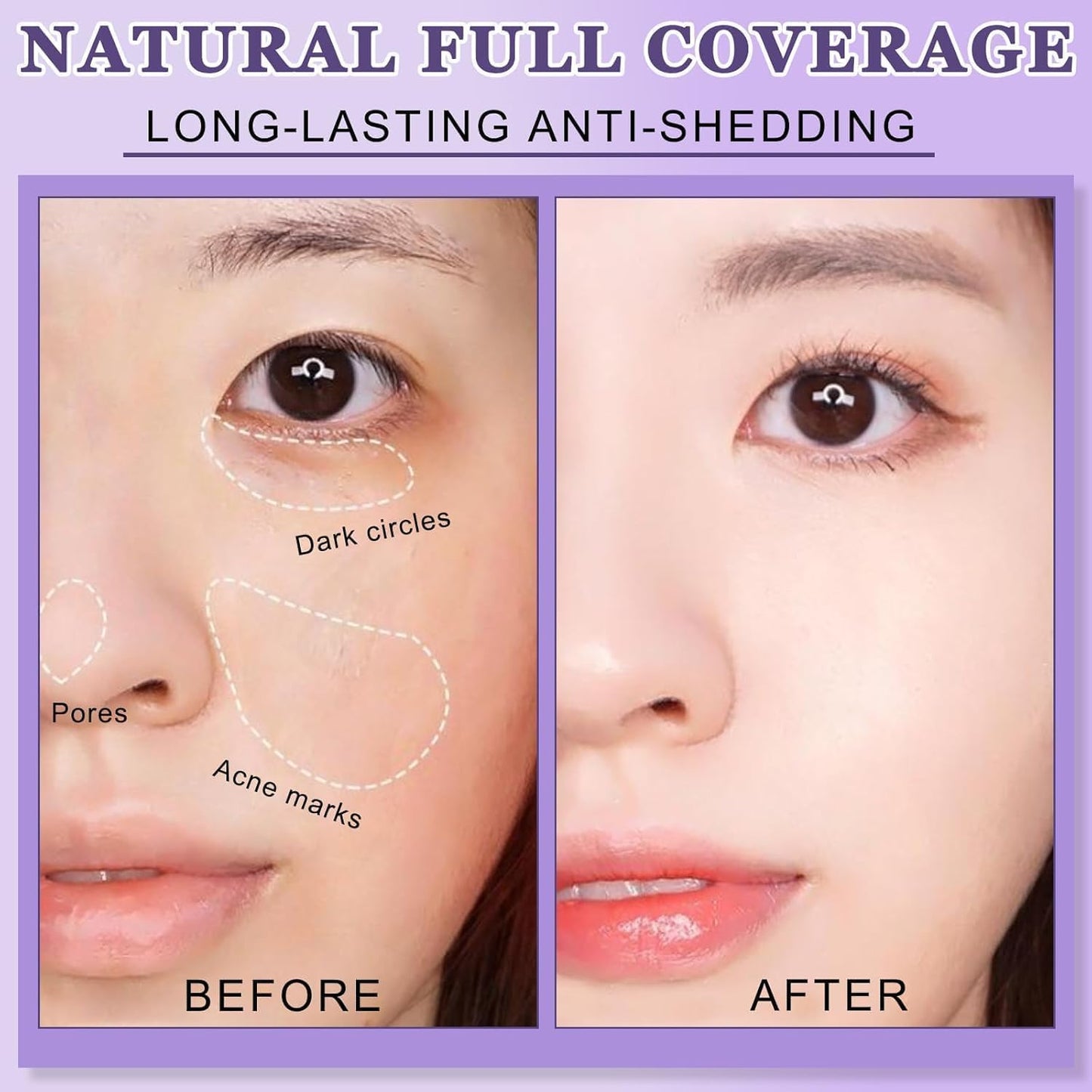 Dandin Body Coverage Perfector, Leg Makeup, All over Complexion Perfector with Extra Large Body Makeup Brush, Tattoo Cover up Cream Waterproof, Long Last Leg Foundation for Women
