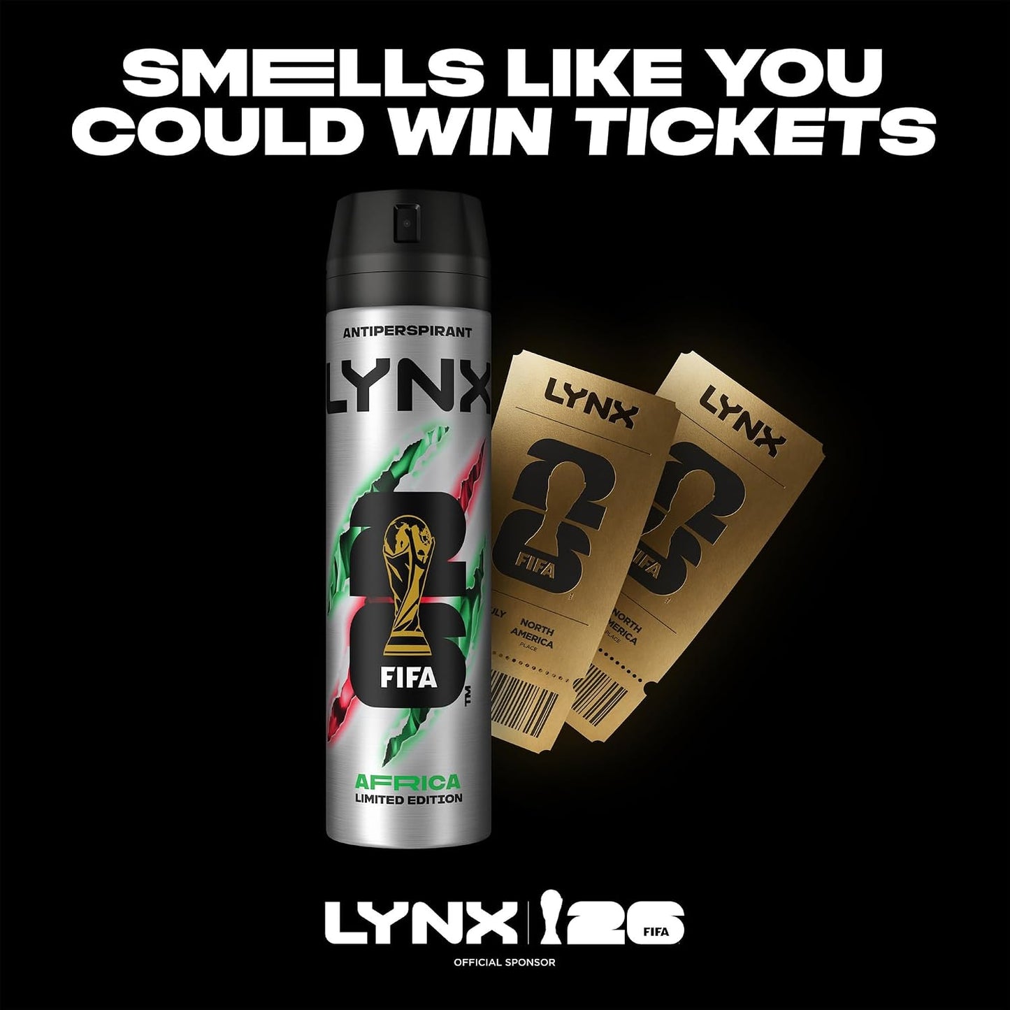 Lynx XL Antiperspirant Africa The G.O.A.T. of Fragrance 72 Hour Protection From Odour and Sweat with the Unique Scent Masculine Deodorant for Men, 200ml Pack of 6
