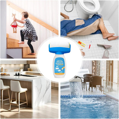 Maciun Non-Slip Bathtub Paint, Bathroom Clear Anti Slip Coating, Bathtub Floor Anti-Slip Coating Bathtub Anti-Slip Paint for Showers, Glass, Tiles