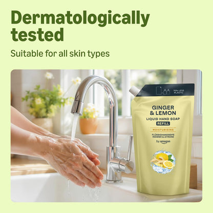 by Amazon Ginger &amp; Lemon Hand Soap Refill, 2 x1000ml