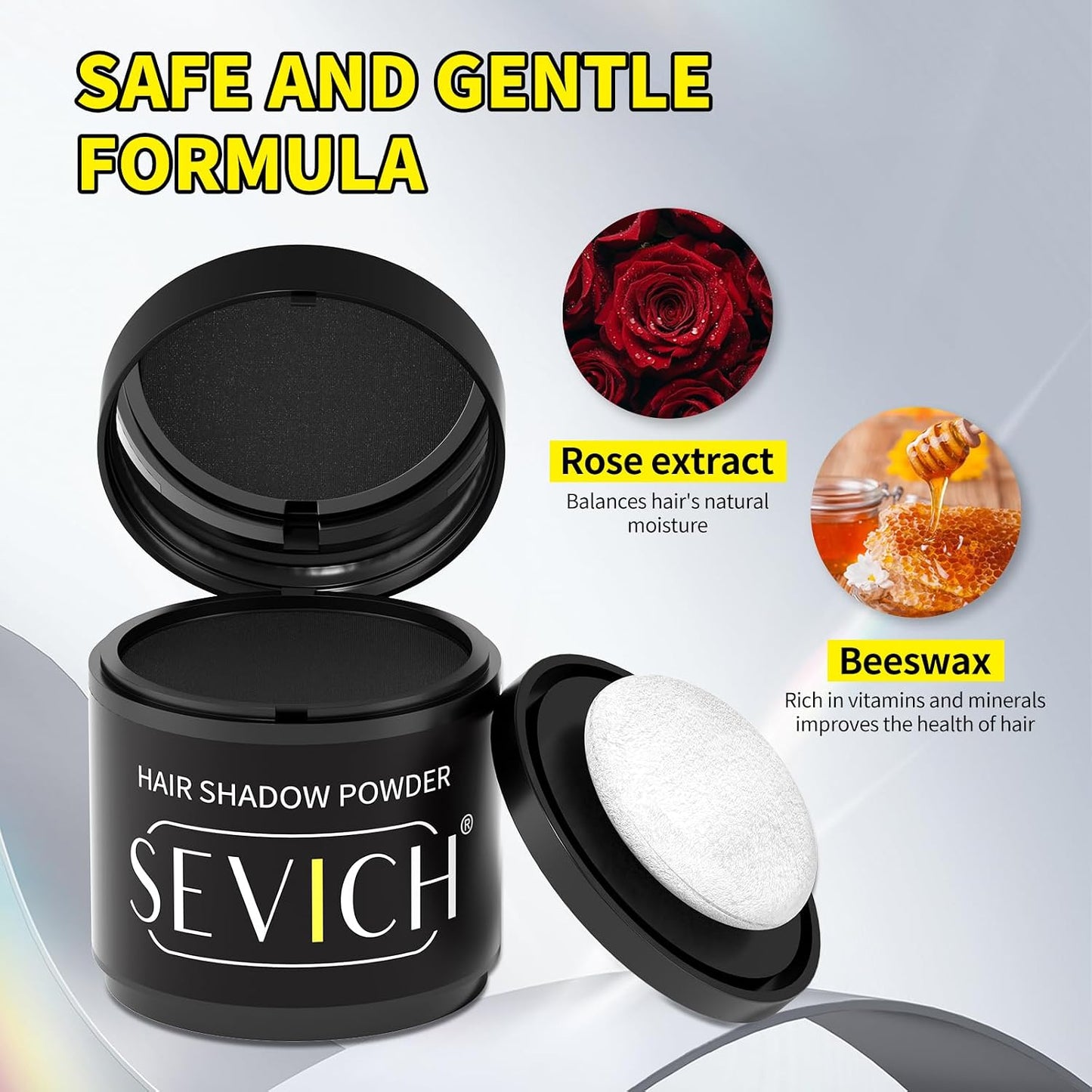 Sevich Hairline Powder 10g Large Capacity,Instantly Conceals Hair Loss,Root Touch up Powder,Hair Shadow Toppers for Women &amp; Men Thinning Gray Hair,48H Makeup Lasting,1 Box = 2.5 Boxes,Dark Brown