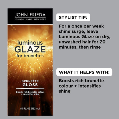 John Frieda Brilliant Brunette Luminous Color Glaze, 6.5 Ounces