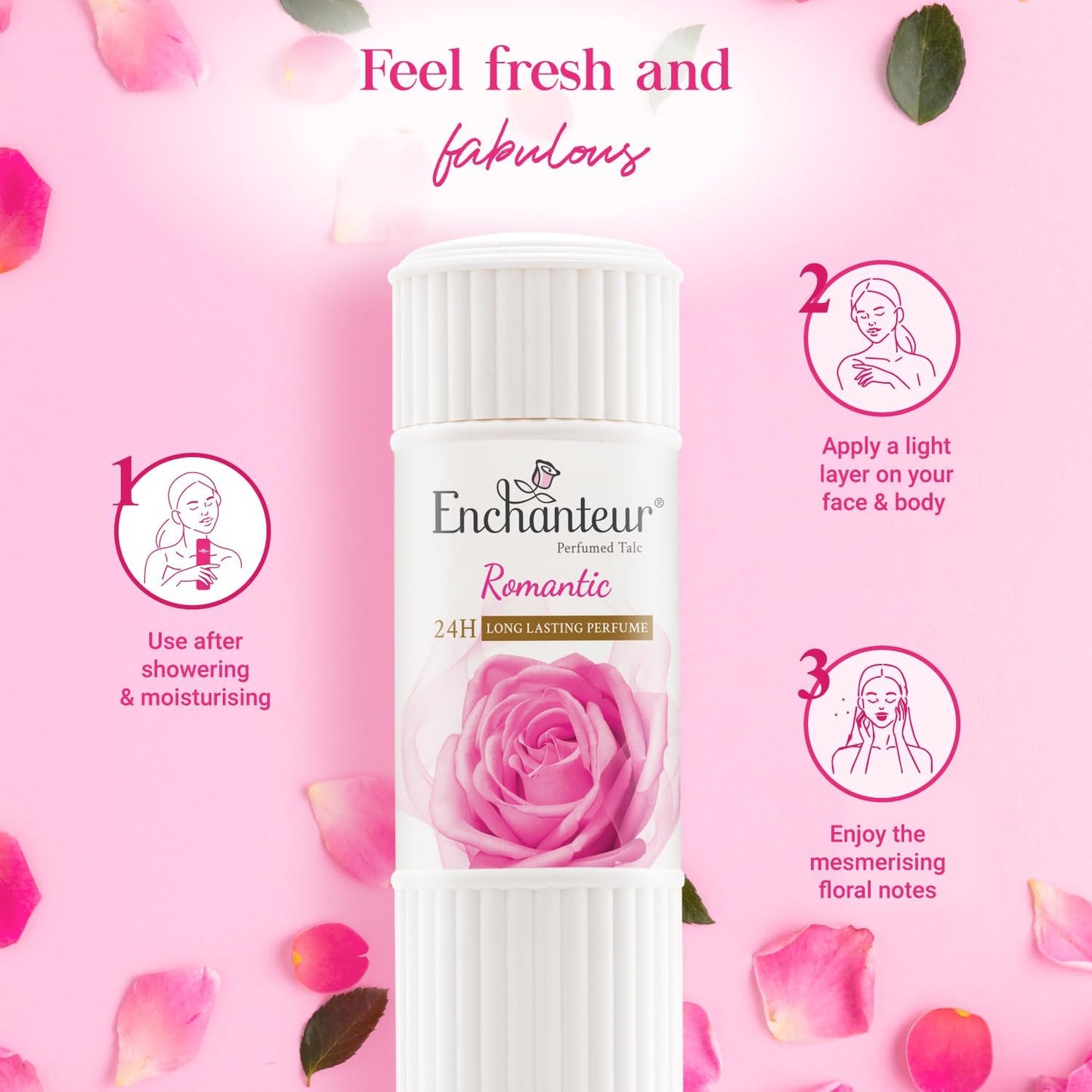 Enchanteur Romantic Perfumed Talc, 250g