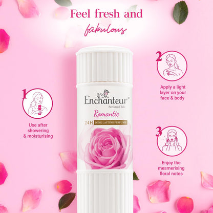 Enchanteur Romantic Perfumed Talc, 250g