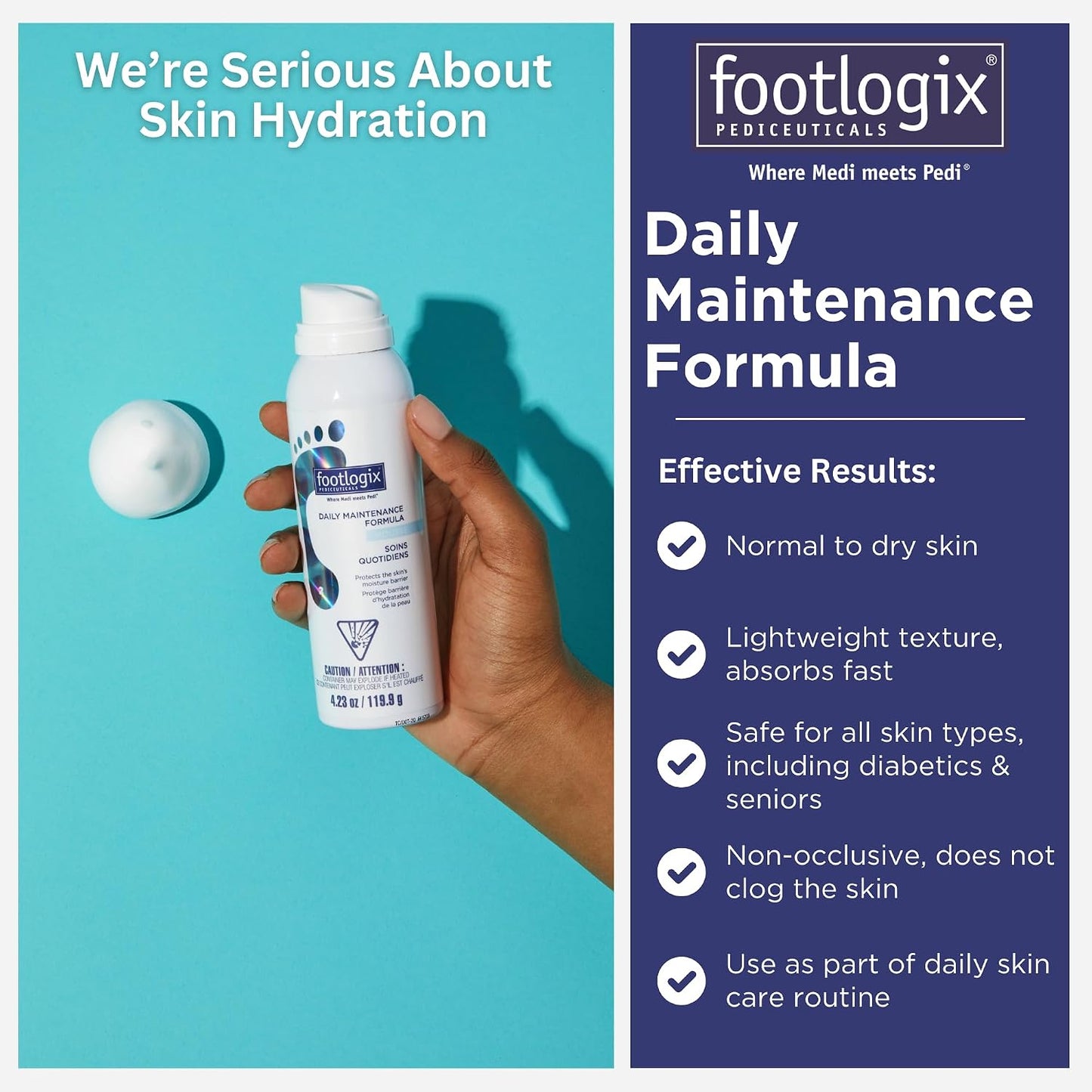Footlogix Daily Maintenance Formula Mousse 4.2 oz