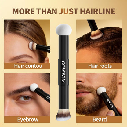 Gowwim 10g Root Touch up Powder with Brush, Gray Hair Cover up Hairline Powder for Women &amp; Men Sweatproof Root Cover up Long-Lasting for Thinning &amp; Loss Hair Black