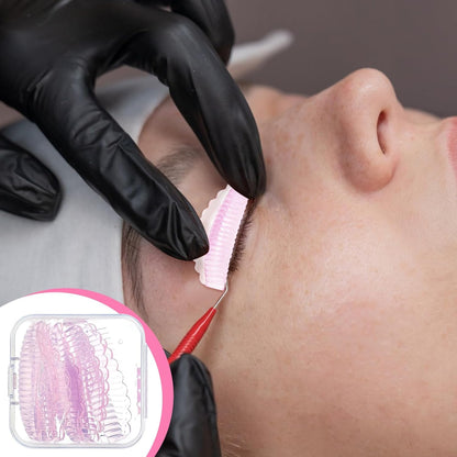 Lash Lift Shields,Korean Self Adhesive Lash Lift Pads,Reusable Silicone Eyelash Lifting Tools Use for Softening Eyelashes,No Glue,Super Sticky for Shield DIY Use at Home or Salon
