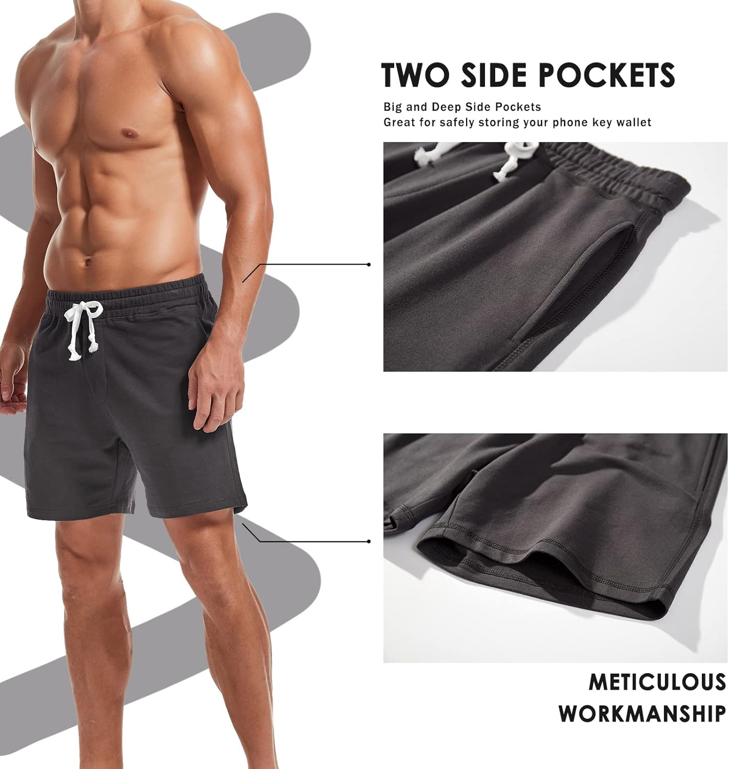 Amy Coulee Men’s Sweat Shorts – the low‑key go‑to for workouts and weekend hangs