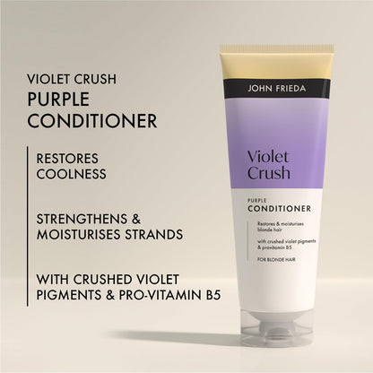 John Frieda Violet Crush Purple Conditioner 250ml (Pack of 2)