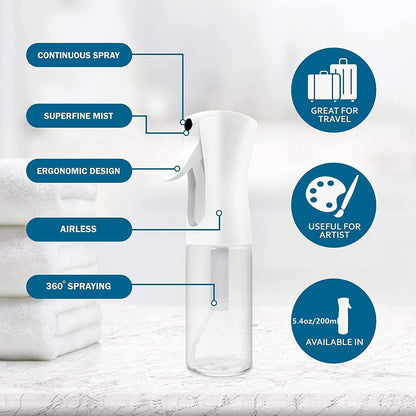 200ml Hair Oil Applicator Bottle,Spray Bottles for Hair Continuous Ultra Fine,Spray Bottle Hair for Curly,Root Comb Applicator Bottle for Hair Colouring and Conditioning
