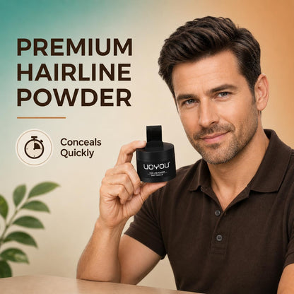 Root Touch Up Powder, Instantly Conceals Hair Loss &amp; Gray Roots, Water &amp; Sweat Resistant, Men &amp; Women's Thinning Hair Solution, Includes Brush (Dark Brown)